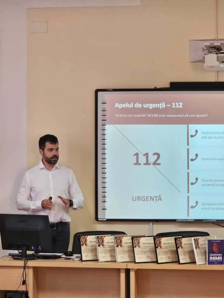 Dr. Ștefan Busnatu, invitat la Academia de Poliție pentru un curs despre prevenție cardiovasculară și prim ajutor