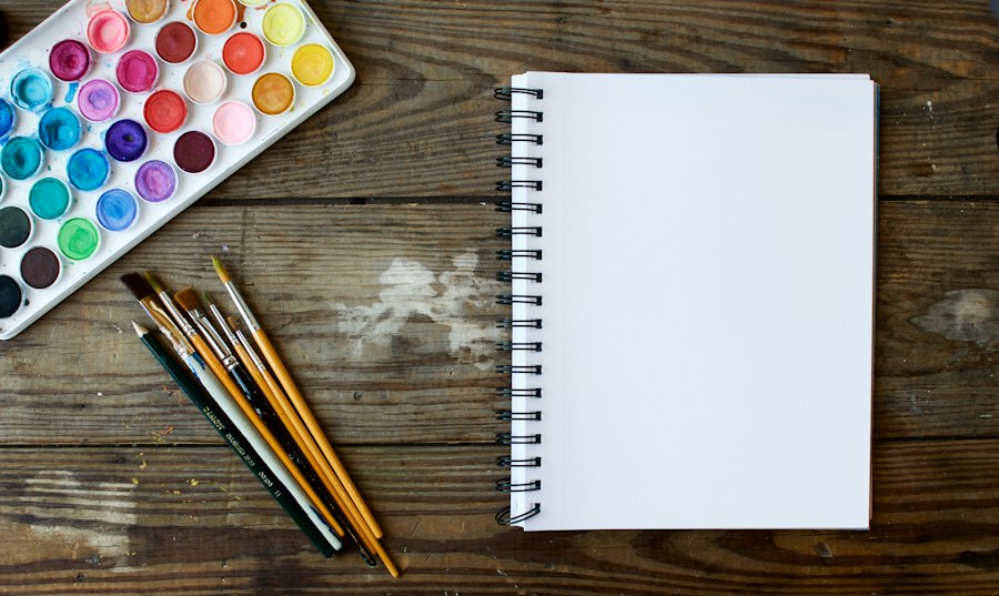 organize artistic materials